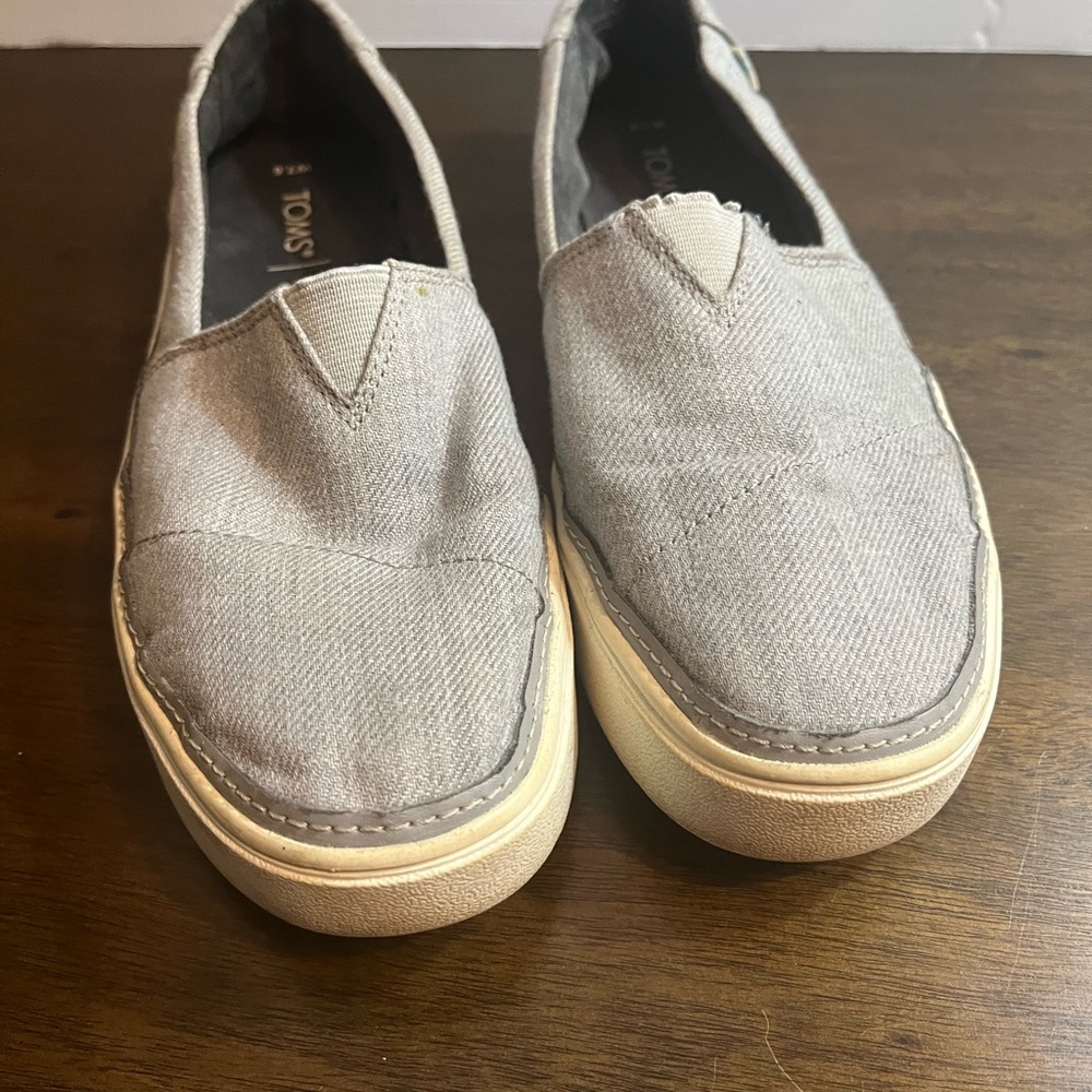 Toms Gray Loafers Slip-On Shoes